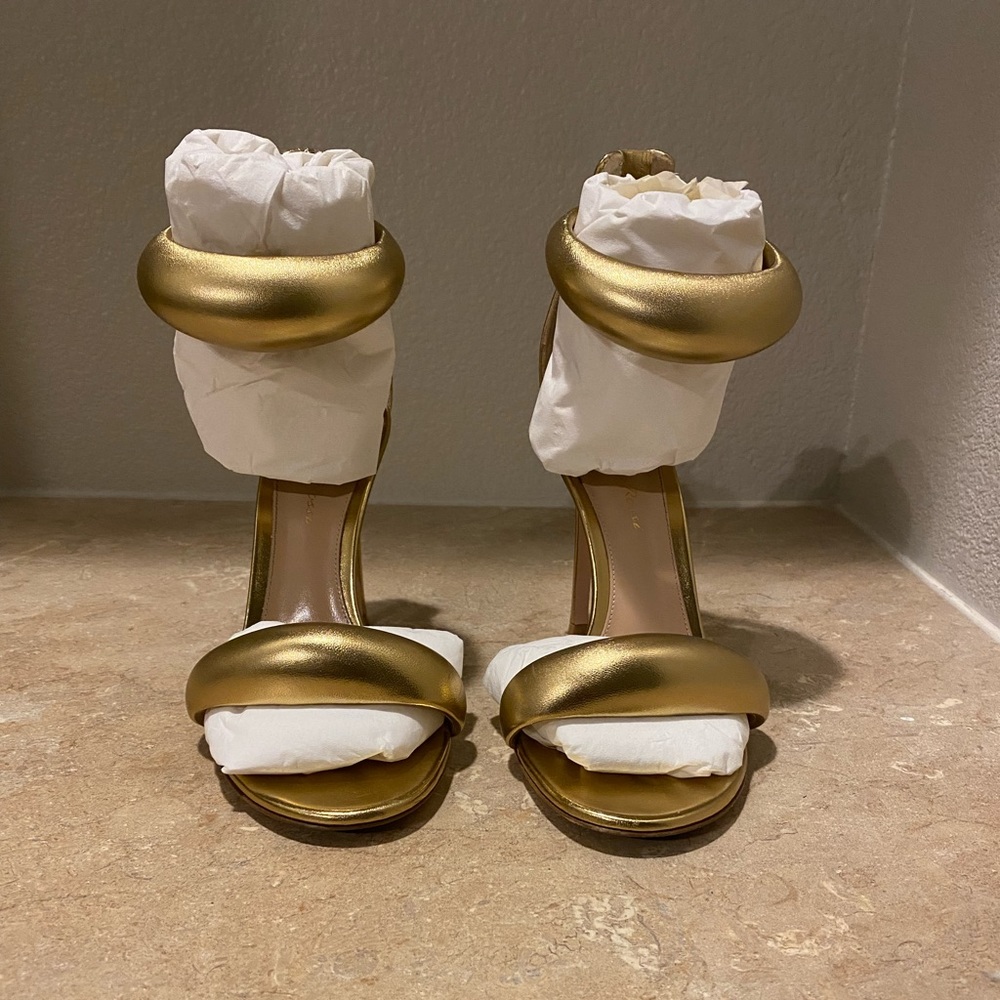 Gianvito Rossi Bijoux Nappa Silk Mekong 37.1/2